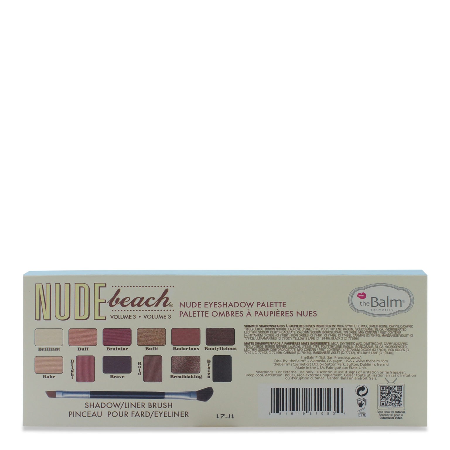 Thebalm Nude Beach Eyeshadow Palette Oz Beauty Roulette